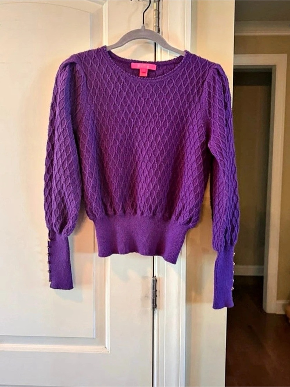 Lilly Pulitzer Purple Knit Sweater - Size S